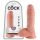 King Cock 8 met ballen dildo (20 cm) - natuurlijk