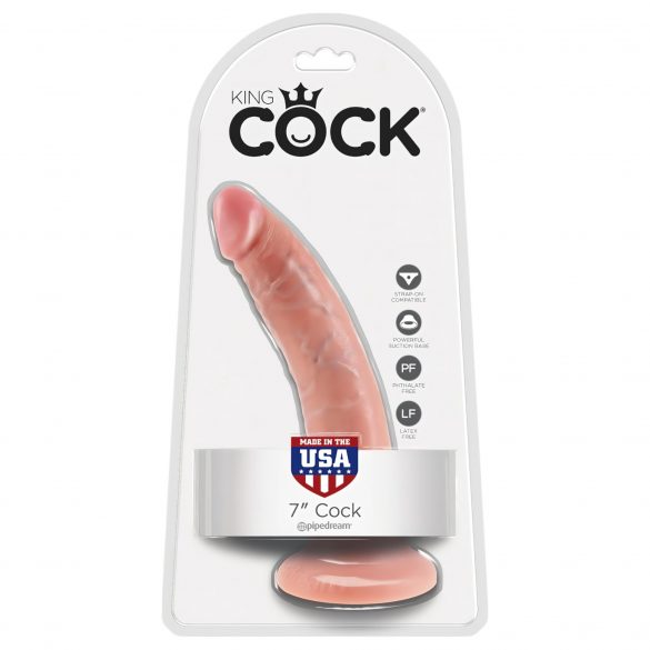 King Cock 7 dildo (18 cm) - naturel