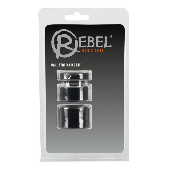 Rebel Ball - penis- en balring set - (zwart)