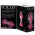 Icicles Nr 79 - Roze glas anale dildo