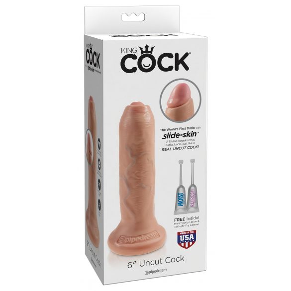 King Cock 6 - levensechte dildo (15 cm) - naturel