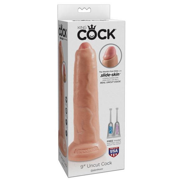 King Cock 9 Realistische Dildo (23 cm) - Naturel