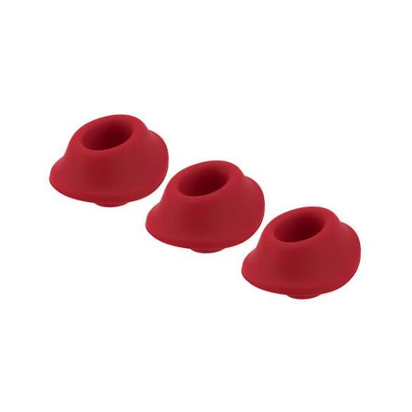 Womanizer Premium S - vervangende zuigbeker set - rood (3 stuks)