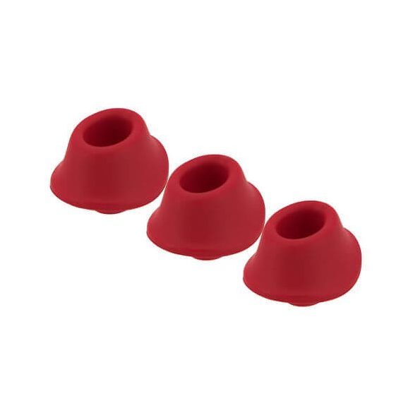 Womanizer Premium M - vervangzuigkoppen set - rood (3 stuks)