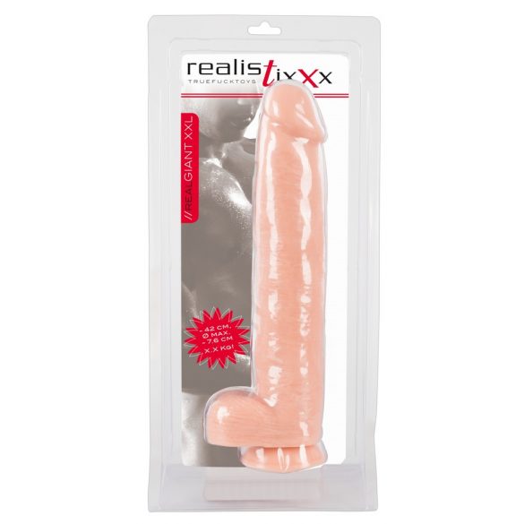 Realistixxx Giant 3XL - levensechte dildo (42 cm) - naturel