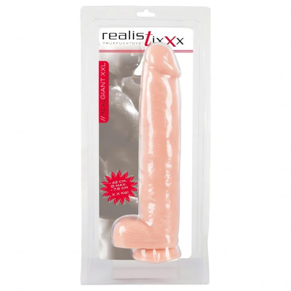 Realistixxx Giant 3XL - levensechte dildo (42 cm) - naturel