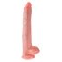 King Cock 14 met ballen grote dildo (35cm) - natuurlijk