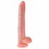 King Cock 14 met ballen grote dildo (35cm) - natuurlijk