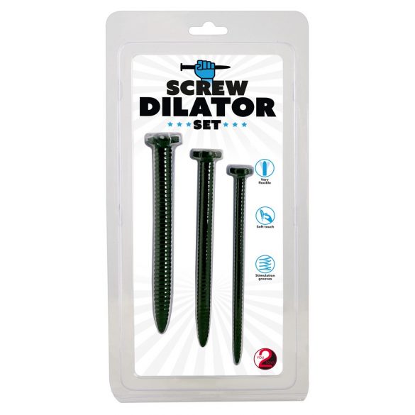 You2Toys Screw Dilator - set van 3 schroef urethra dilators