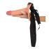 Realistixxx Strap-on - realistische, holle dildo (natuurlijk)