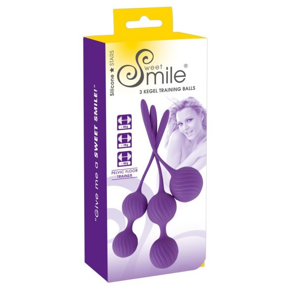 SMILE 3 Kegel - Geishaballenset - paars (3-delig)