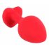 You2Toys Plug M - zwarte edelsteen hartvormig anaal dildo - medium (rood)