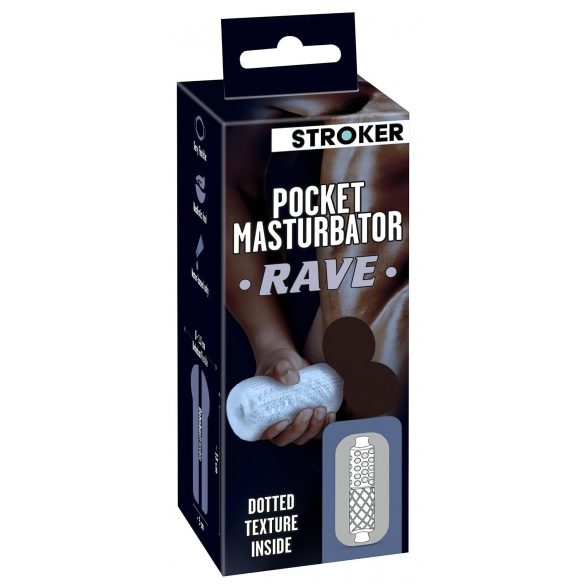 STROKER Rave - kunstmatige kont masturbator (doorzichtig)