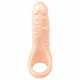 Realistixxx Dubbele F - realistisch dildo met penisklem (naturel)