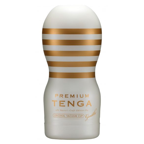 TENGA Premium Zachte wegwerp masturbator (wit)