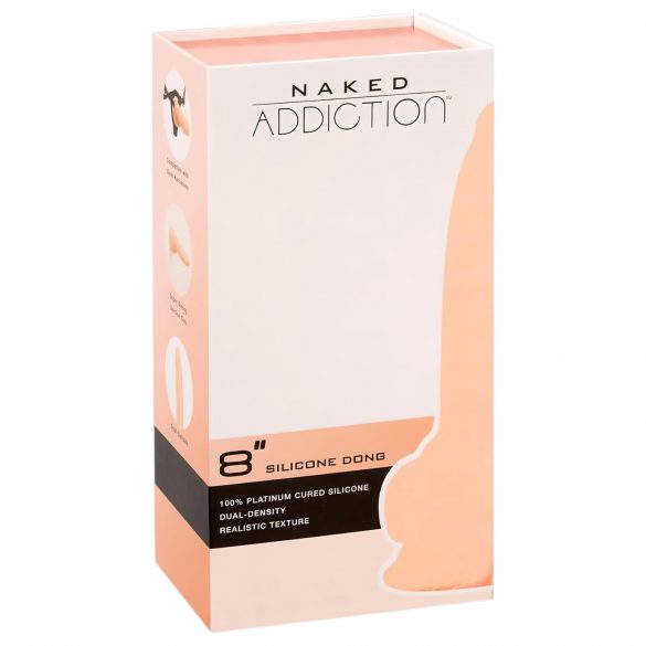 [Naked Addiction 8 - zuignap, realistische dildo (20cm)]