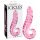 Icicles No. 24 - geribbelde glazen dildo (roze)