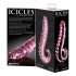 Icicles No. 24 - geribbelde glazen dildo (roze)