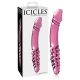 Icicles No. 57 - glazen dubbelzijdige dildo (roze)