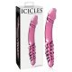 Icicles No. 57 - dubbelzijdige glazen dildo met penisvorm (roze)