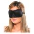 Fetish Deluxe Fantasie - brede, zachte oogmasker (zwart)