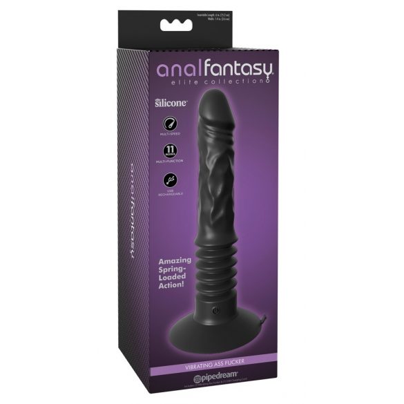 Analfantasy Ass Fucker - oplaadbare anale vibrator (zwart)