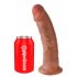 King Cock 9 - realistiese dildo met zuignap (23 cm) - donker natuur