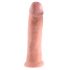 King Cock 10 - grote zuignap dildo (25cm) - natuurlijk