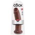 King Cock 10 - grote zuigvoet dildo (25cm) - bruin