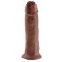 King Cock 10 - grote zuigvoet dildo (25cm) - bruin