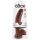 King Cock 9 bruine dildo met zuignap en testikels (23cm)