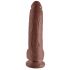 King Cock 9 bruine dildo met zuignap en testikels (23cm)