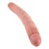 King Cock 12 Slim - realistische dubbele dildo (31 cm) - natuur