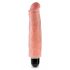 King Cock 7 Stiffy - waterdichte, levensechte vibrator (18cm) - naturel