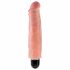 King Cock 7 Stiffy - waterdichte, levensechte vibrator (18cm) - naturel