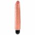 King Cock 10 Stiffy - waterdichte, levensgetrouwe vibrator (25cm) - naturel