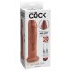 King Cock 7 - realistische dildo (18cm) - donker natuurlijk