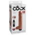 King Cock 10 - levensechte ejaculatie dildo (25cm) - natuur