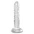 King Cock Clear 6 - zuignap dildo (15 cm)