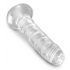 King Cock Clear 6 - zuignap dildo (15 cm)