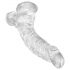 King Cock Clear 7,5 - zuignap, met ballen dildo (19cm)