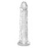 King Cock Clear 8 - zuignap grote dildo (20cm)