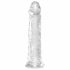 King Cock Clear 8 - zuignap, grote dildo (20cm)