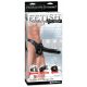 Fetish Strap-On 12 - verstelbare, holle dildo (zwart)