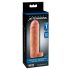 X-TENSION Perfect 1 - penis sleeve met testicelring (17,7cm) - naturel