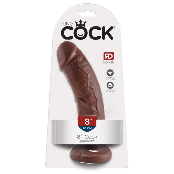 Koning Cock 8 dildo (20cm) - bruin