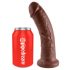 Koning Cock 8 dildo (20cm) - bruin