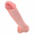 King Cock 15 - zuignap, balzak dildo (38cm) - huidkleurig