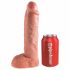 Koning Cock Strap-on 10 - holle, aanpasbare penis (25 cm)