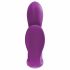 Drietalig genot - oplaadbare, draadloze drievoudige vibrator (paars)